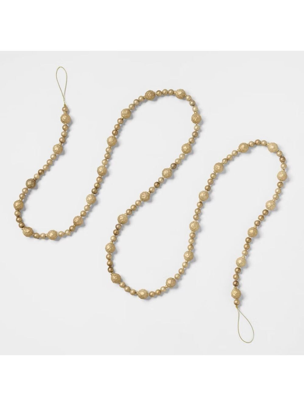 Gold Bead Christmas Garland - Threshold™ designed with Studio McGee